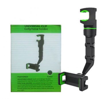 Soporte celular p espejo caja verde
