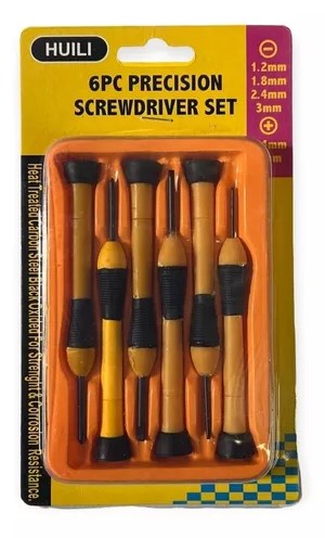 Set destornillador 6pcs precision blister bs as