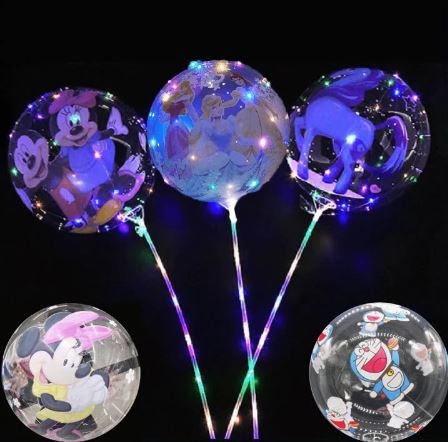 Globo transparante con led